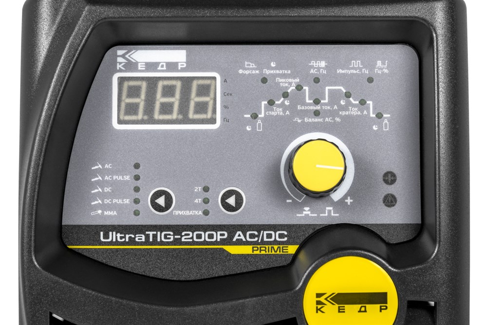 Фото 21 - Установка аргонодуговой сварки КЕДР UltraTIG-200P AC/DC (220В, 10-200А).